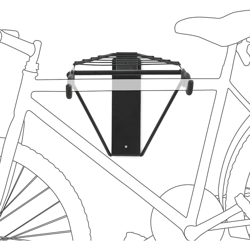 Porta biciclette a muro per appendere la bici fino a 50Kg + accessori montaggio - RELAXDAYS en oferta