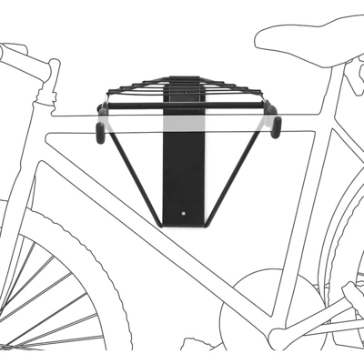 Porta biciclette a muro per appendere la bici fino a 50Kg + accessori montaggio - RELAXDAYS