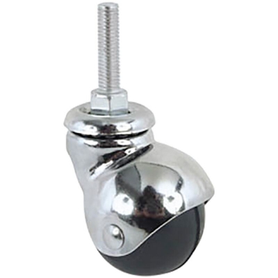 AVO - Ruota Per Mobili Art.165/B Ø 40 - Perno Mm 8 X 15 - Nera