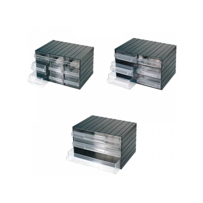 CASSETTA CASSETTIERA IN PLASTICA PORTA MINUTERIA 9 CASSETTI Art. C080/9 - Fervi