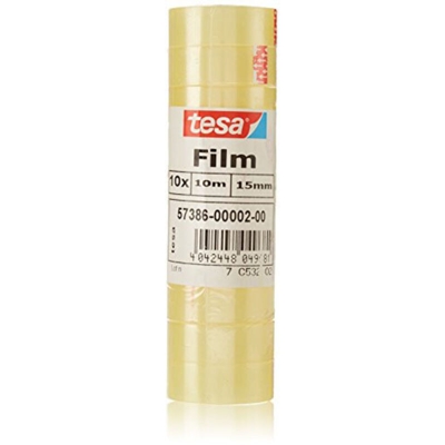 57386-02-03 Nastro adesivo film ® Trasparente (L x L) 10 m x 15 mm 10 pz. - Tesa