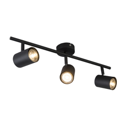 Faretto jeana - Moderno - Acciaio - Nero - Oblungo Max. 3 x Watt - Qazqa características