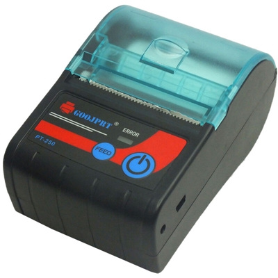 Stampante termica per ricevute da 58 mm utilizzata con APP con 1 rotolo di carta da stampa (batteria al litio incorporata) - GOOJPRT