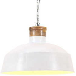 Lampada a Sospensione Industriale 32 cm Bianca E27 - VIDAXL características