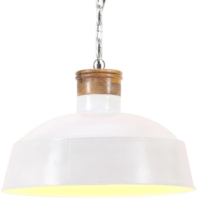 Lampada a Sospensione Industriale 32 cm Bianca E27 - VIDAXL