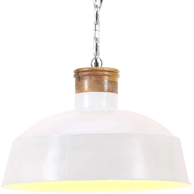 Lampada a Sospensione Industriale 42 cm Bianca E27 - VIDAXL