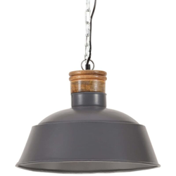 Lampada a Sospensione Industriale 42 cm Grigia E27 - VIDAXL en oferta