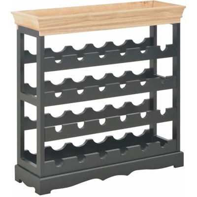 Mobile Portavini Nero 70x22,5x70,5 cm in MDF - VIDAXL