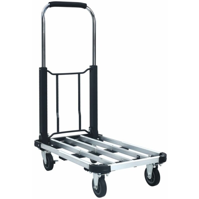 Carrello per Trasporto Pieghevole 150 kg in Alluminio Argento - VIDAXL