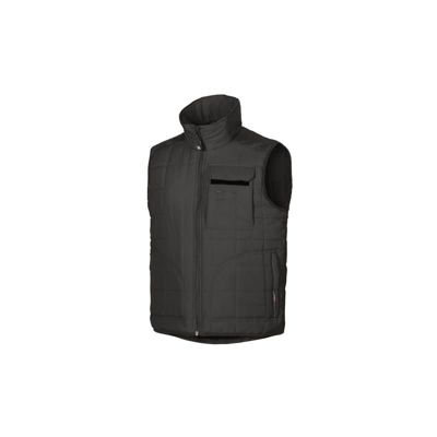 Gilet da lavoro imbottito EX032BC Step black carbon (XXL) - U Power