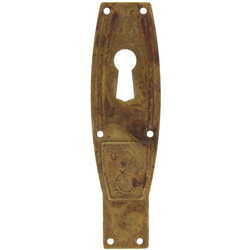 Bocchetta per chiave anticata in zama e ottone 25 x 88 mm 25 PEZZI - IDROWEB precio