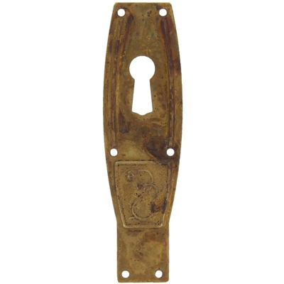 Bocchetta per chiave anticata in zama e ottone 25 x 88 mm 25 PEZZI - IDROWEB