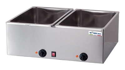 Bagnomaria professionale a 2 vasche cm 69x54x30 BM21+21 - Teknoline