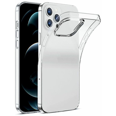 Cover custodia tpu trasparente compatibile modello IP 12 6.1 smartphone morbida - BS