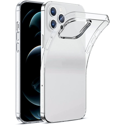 Cover custodia tpu trasparente compatibile modello IP 12 6.1 smartphone morbida - BS