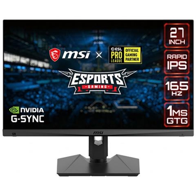 Monitor 27'' LED IPS Gaming Optix MAG274QRF-QD 2560 x 1440 Quad HD Tempo di Risposta 1 ms Frequenza di Aggiornamento 165 (Hz)