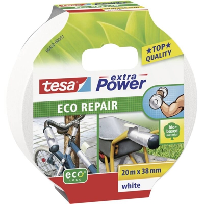 56432 56432-01 Nastro in tessuto ® Extra Power ECOLOGO Bianco (L x L) 20 m x 38 mm 20 m - Tesa