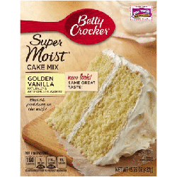 Betty Crocker White Cake Mix características