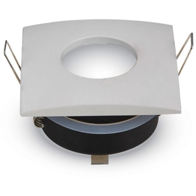 FARETTO INCASSO QUADRATO COLORE BIANCO ATTACCO GU10 IP54 3615 - V-tac