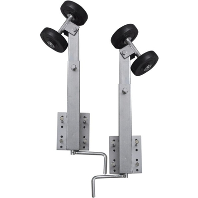 Vidaxl - Supporto 2 Rotelle Barca Set 2 pz con Arco Sostegno 59 - 84 cm