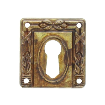 Bocchetta per chiave anticata in zama e ottone 33 x 35 mm 25 PEZZI - IDROWEB