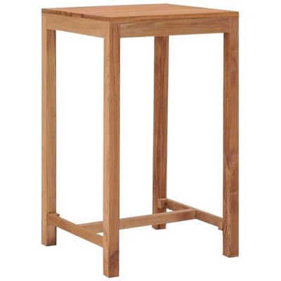 Tavolo Da Bar Per Esterni 60x60x105 Cm Legno Massello Di Teak