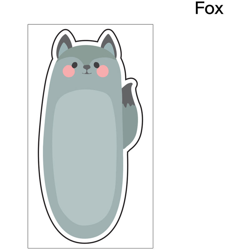 B11 / B21 / B3S carta da stampa di etichette a colori autoadesiva termica 38 * 68-110 strisce volpe - NIIMBOT en oferta