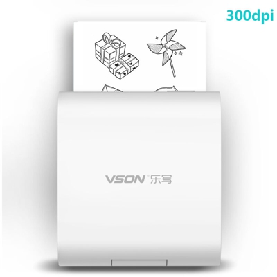 Stampante termica con 1 rotolo di carta da stampa 300dpi - ASUPERMALL