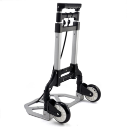 Carrello Portapacchi Pieghevole Carrellino Salvaspazio con Ruote in Lega di Alluminio Asta Telescopica Portata 80 kg - Yaheetech características