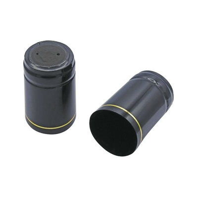 Ferrari Group - Capsule Termoretraibili Nere Ø 33X H 55 mm Confezione da 100 pz
