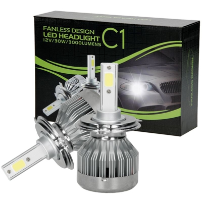2x H4 lampada alogena fendinebbia bianco freddo faro luce 6000 K 12 V 30 W nuovo