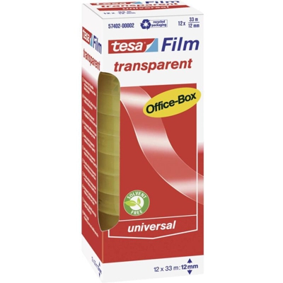 57402-00002-00 57402-00002-00 Nastro adesivo film film® Trasparente (L x L) 33 m x 12 mm 12 pz. - Tesa