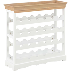 Mobile Portavini Bianco 70x22,5x70,5 cm in MDF - VIDAXL en oferta