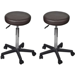 Sgabelli da Ufficio 2 pz Marroni 35,5x98 cm in Similpelle - VIDAXL en oferta