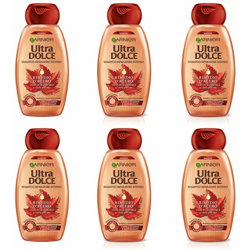 Shampoo garnier ultra dolce riparatore rimedio d'acero 6 confezioni da 300 ml características