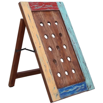 Portavini da 15 Bottiglie 47x28x78cm Legno Massello di Recupero - VIDAXL