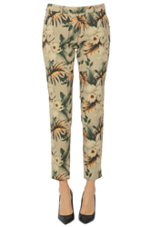 Flower print chino trousers precio