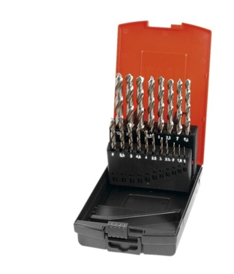 Set 19 punte x trapano hss din 338 08301 acciaio 654 - Sikurotech