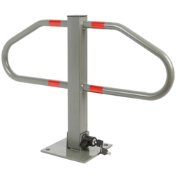 Barra Palo Dissuasore Parcheggio Auto Ribaltabile Rotondo Chiave Lucchetto - BAKAJI precio