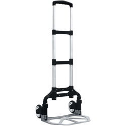Carrello di Trasporto Pieghevole 70 kg in Alluminio Argento - VIDAXL precio