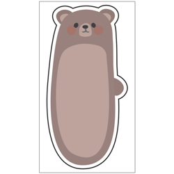 B11 / B21 / B3S carta da stampa di etichette a colori autoadesiva termica 38 * 68-110 strisce di orso - NIIMBOT características