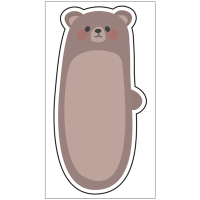 B11 / B21 / B3S carta da stampa di etichette a colori autoadesiva termica 38 * 68-110 strisce di orso - NIIMBOT