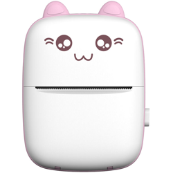 La stampante termica 200 dpi viene fornita di serie con 1 rotolo di carta rosa (batteria al litio incorporata) - ASUPERMALL en oferta