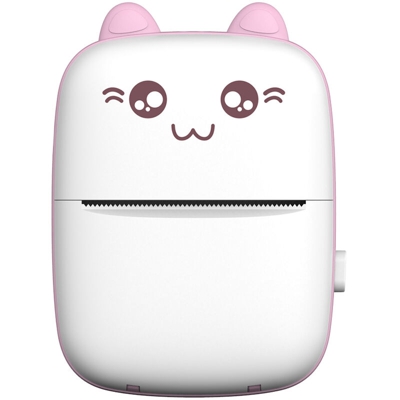 La stampante termica 200 dpi viene fornita di serie con 1 rotolo di carta rosa (batteria al litio incorporata) - ASUPERMALL