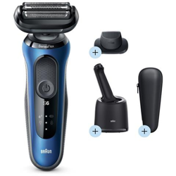 Series 6 60-B7200cc Rasoio Elettrico Wet & Dry Ricaricabile Colore Blu características