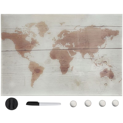 Lavagna Magnetica a Parete in Vetro 50x30 cm - VIDAXL