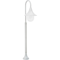 Lampione da Giardino E27 120 cm Alluminio Bianco - VIDAXL en oferta