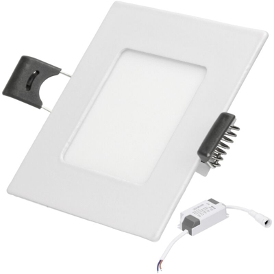 50 x LED Panel 3W Quadrato Bianco Freddo Faretto da Incasso 6500K Faretti LED Pannello Luminoso Quadrato Luci da Incasso - Ecd Germany