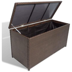 Cassapanca Da Giardino In Polyrattan Marrone precio