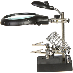 Lampada da tavolo 10 volte tipo lente d'ingrandimento Lampada a LED sostituzione tre volte senza alimentazione della batteria 220V - ASUPERMALL precio